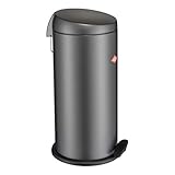 wesco capboy maxi graphit  Wesco Capboy Maxi Treteimer, Abfalleimer, Mülleimer, Stahlblech, Graphit Matt, 22 L, 121531-77