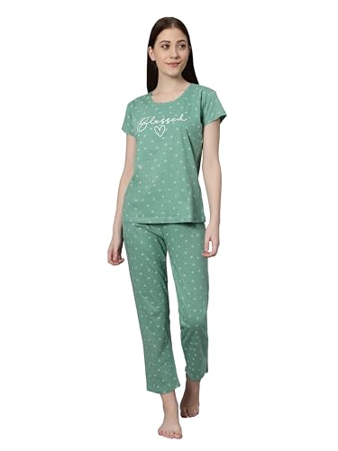 Image of DZZO Women's Cotton Printed Night Suit