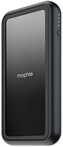 Mophie Wireless Portable Charger Power Bank [Mfi] 10,000Mah 18W Fast Charge Usb-C Power Bank, Wireless Input/Output, Lightning Input, External Battery Pack For Iphone, Airpods, Android - Black #TOP21