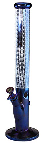 Zylinder-Bong, Eis-Bong 'Art déco Rainbow Oil-Color Bong (B-Ware)' | 45 cm