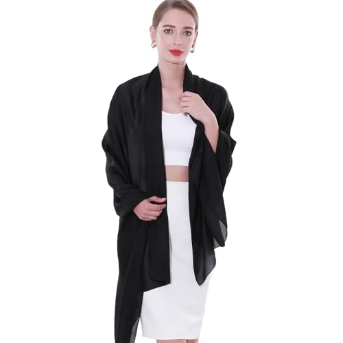 Womens Scarf Pashmina Shawls and Wraps for Evening Dresses Like Chiffon Silk Scarf for Bridal Weddings3