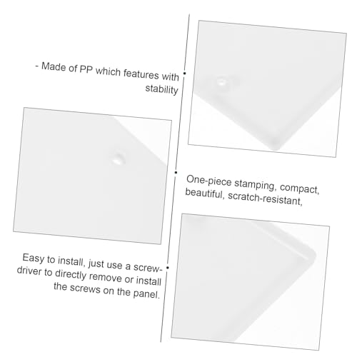 Cubiertas de enchufes rectangulares OSALADI de PP ignífugo para pared y techo 4