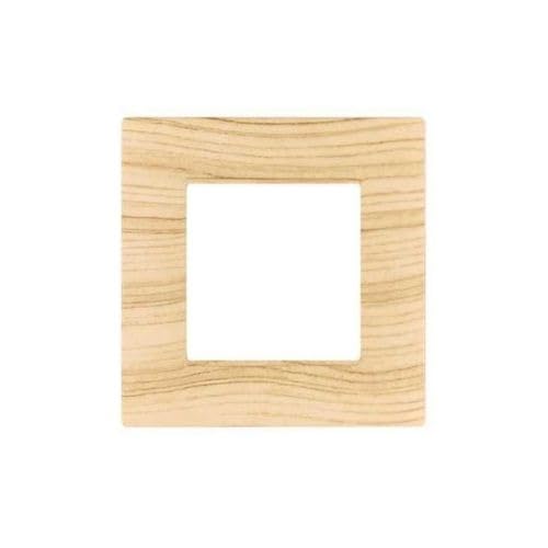 Placche Compatibili Vimar Plana 2 3 4 7 Posti (2 Posti, T17 - Legno Chiaro Abete)