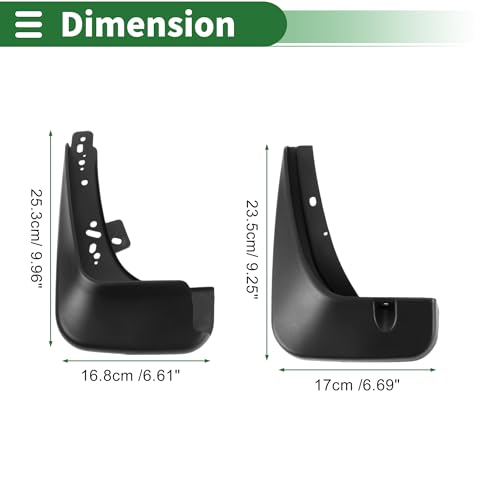 Image of Motoforti Mud Flaps Splash Guards Mud Guards for Chevrolet New Aveo 2011-2013 W /Mount Accessories