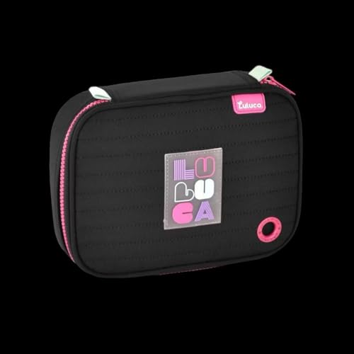 Estojo Escolar Infantil Comporta 36 Lápis Preta - Luluca