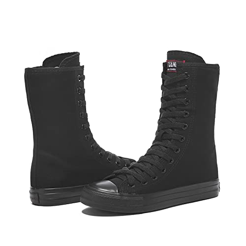 Womens High Top Canvas Sneakers Lace up Fashion Casual Shoes for Girls2