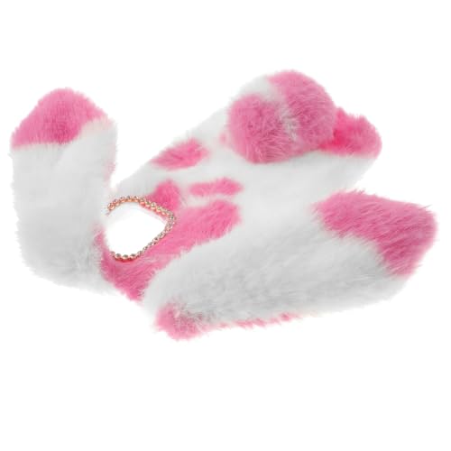 KOMBIUDA 1 Pieza Teléfono Decorativa de Peluche Carcasa de TPU y Antigolpes Kawaii y Protección y Decoración de Móvil