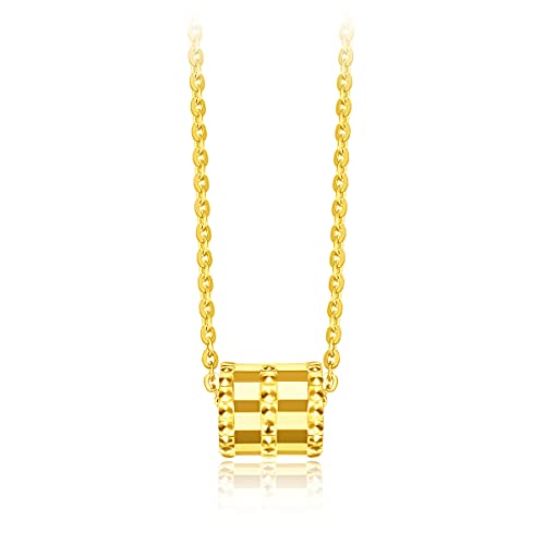 CHOW TAI FOOK 18K/750 Rose/Yellow Gold Necklace- Spinner (18K/750 Yellow Gold Necklace)