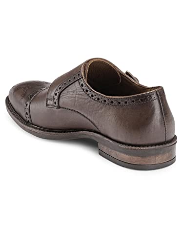Image of TEAKWOOD LEATHERS Men Formal Monk Shoes Perfect for Semi Casual, Parties & Other Occasions Comfort, Durable Genuine Leather Monks Shoe for Men | SH MJ-57 P