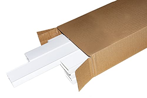 LINK LK4611810 Packung mit 10 Kabelkanälen für die Wand mit Schiebedeckel, Weiß, 46 mm x 18 mm x 1 m