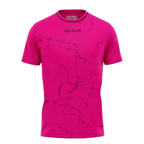 Givova Shirt Grafite Interlock Fuxia/Nero Tg. L