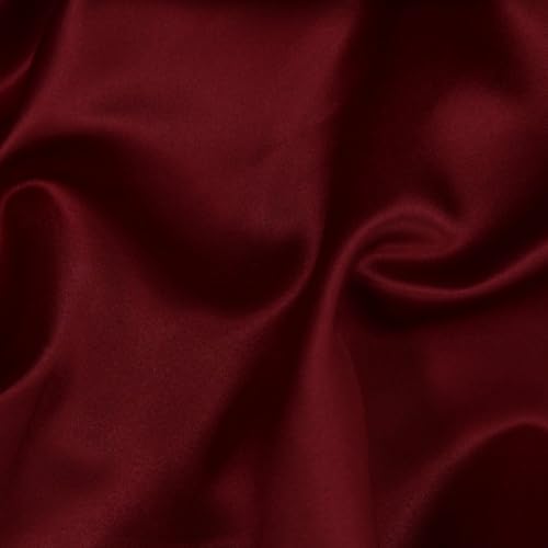 Soie Dutchess Satin Bordeaux anti plis pour réussir vos drapés lourds sans effort