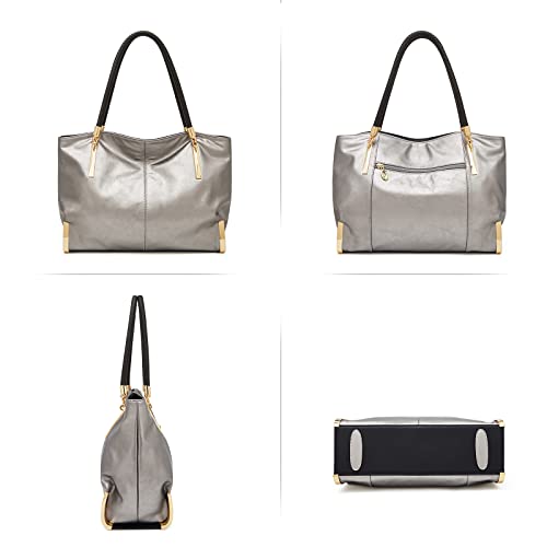 Image of FOXLOVER Large Capacity Tote Handbags for Women, Women's Top-handle Bags Fashion Shoulder Bags Purses Minimalist design