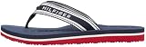 Tommy Hilfiger Damen Flip Flops Webbing Summer mit Gurtband Riemen, Mehrfarbig (Rwb), 41