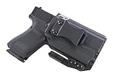 FDO Industries -Formerly Fierce Defender- IWB Kydex Holster Compatible with Glock 19 23 32 w/Olight PL Mini 2 The Paladin Series -Made in USA- (Left Handed (IWB), Black)