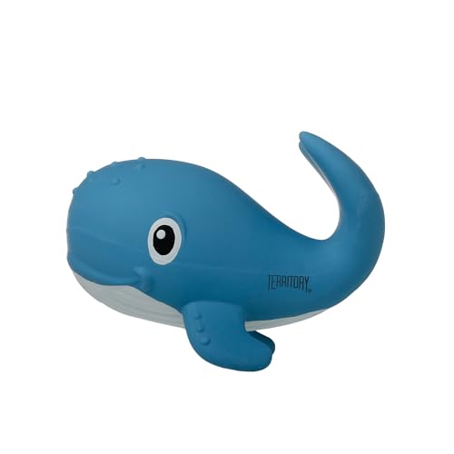 Territory Sea Squeaker Natural Rubber Animal Dog Toy for Small Medium Large Dog Toy, Whale