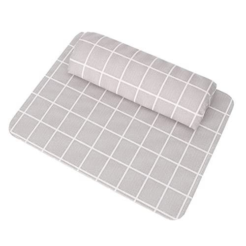 LALADEFIEE 1 セット マニキュアハンドピローセット マニキュア テーブル アームレスト パッド マニキュア枕 サロンショップアームレスト 釘の道具 爪ツール ゲルト枕 Light Grey