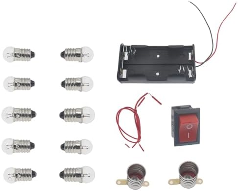 1set Electrical Circuit Experiment Kit Black DIY Physics Electric...
