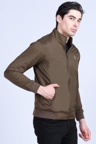 Image of Men's Windcheater Jacket | Lightweight Windbreaker with Front Zip & Pockets | Outdoor & Travel Jacket