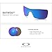 OAKLEY Original Batwolf OO9101 00002327 Sapphire Iridium Replacement Lenses For Men For Women+ Bundle Microfiber Pouch -FRAMES NOT INCLUDED