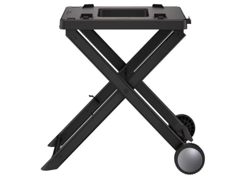Ninja XSKSTAND Woodfire Collapsible Outdoor Grill Stand, Compatible with Ninja Woodfire Grills (OG700 Series), Foldable, Side Utensil Holder, Weather-Resistant, Black