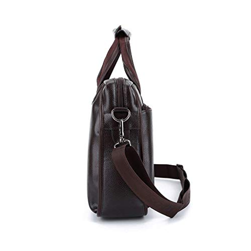 Genuine Leather Messenger Bag for Men Superior Brown Carry All Briefcase with Padded Laptop Protection2