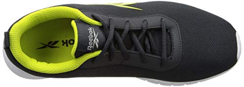 Image of Reebok Men's Stride Runner Cold Grey 7R-EMI Solar Yellow Running Shoe-11 Kids UK (EX6059)