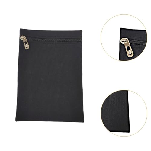 Nishiyuenyi 2 Stück Innentasche Mantel Verdeckte Reißverschlusstasche Zum Einnähen Aufbewahrung für Handy Und Geldbörse Aus Canvas für Outdoor Arbeit, Schwarz