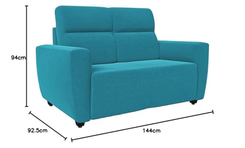 Image of Wakefit Sofa Set | 3 Year Warranty | Sofa 2 Seater, 2 Seater Sofa for Living Room, Wooden Sofa Set, Couch Sofa for Living Room, Sofa for Living Room - Belize(Malphino : Malibu Green)