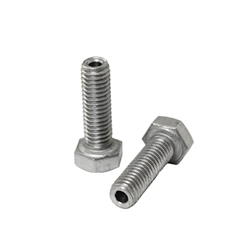 Image of 2pcs Cylindrical Hollow External Hexagon Screw 304 Stainless Steel Lamp Threading Screws Through Hole Bolt M5x16