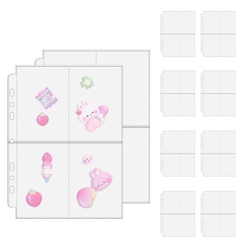 Carpeta para Colección de Tarjetas PP | Carpeta Transparente de 10 Hojas, A5 & A6 Portatarjetas Álbum de Fotos para Fotografías, Sobres, Fotocards, Entradas – Para Hogar, Oficina & Coleccionistas, Niñ