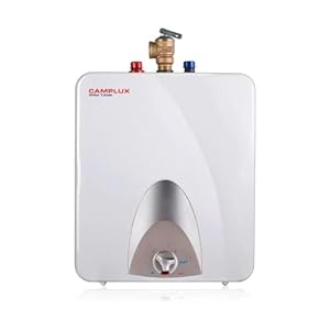CAMPLUX Electric Hot Water Heater 6 Gallon, 120-Volt Corded Point of Use Mini-Tank Electric Water Heaters ME60
