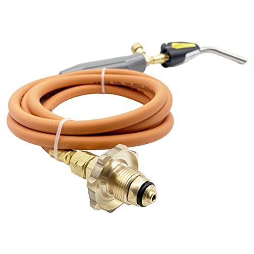 ガス溶接トーチ プロパンキット はんだ付け 屋外調理 2メートルホース付き