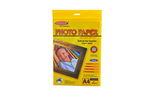 Image of BAMBALIO Bpg 180-50 Glossy Photo Paper, A4, Pack Of 50 & Glossy Photo Paper, 135-50, 50 Sheets,A4 & Classic Glossy Photo Paper, 210-20, A4, 40 Sheets