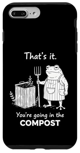 Frog That's it You going in the COMPOST �K�[�f�j���O�̃��[���A �X�}�z�P�[�X iPhone 7 Plus/8 Plus �p