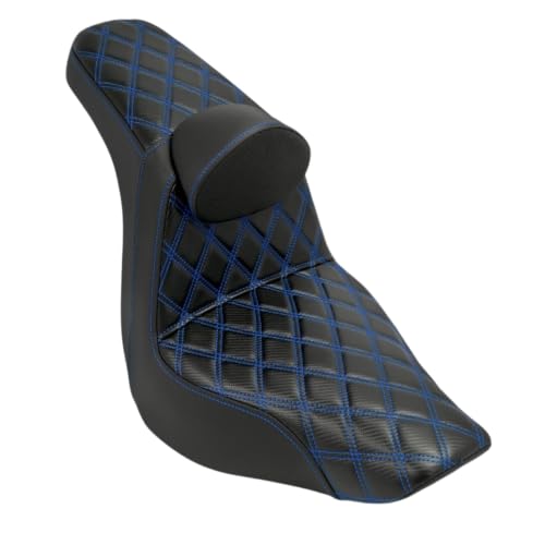 Selle avec dossier pour Softail FXLR amortissant les chocs de la route