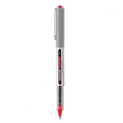 Uni-Ball Vision Stick 60139 Lot de 6 stylos roller à pointe fine Encre rouge