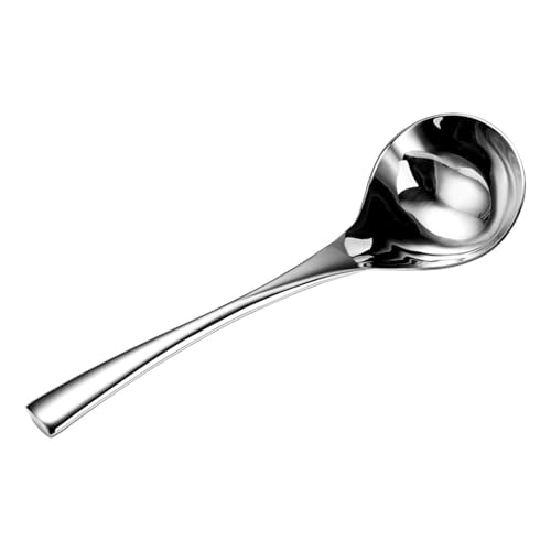Large Capacity Serving Spoon Functional Stainless Steel Large Soup Spoon For Cooking And Serving In Hotel