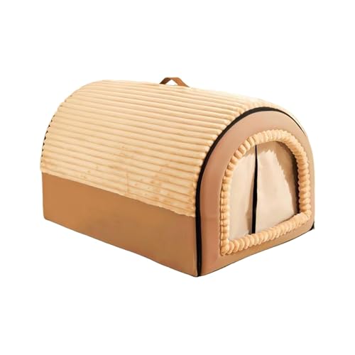 Bothyi Cat House Dog Nest Soft Warm Comfortable Hideaway Breathable Cat Bed Cave Pet Tent for Small Dogs Kitten Cats Resting, Brown, S