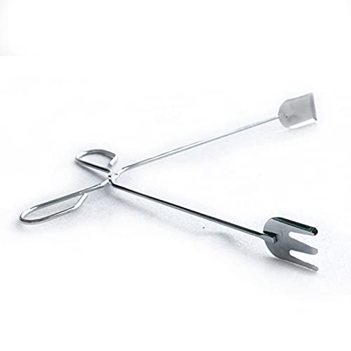 Pinza da Cucina Pinza per Alimenti in Acciaio Inossidabile Cucina da Cucina, Pinza per Pane Anti-Calore Morsetto per Pasticceria, Pinza da Cucina per Barbecue, Dimensioni: 25 cm