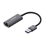 aisens - a106-0708 - convertitore usb 3.0 a ethernet gigabit 10/100/1000 mbps, grigio, 15 cm