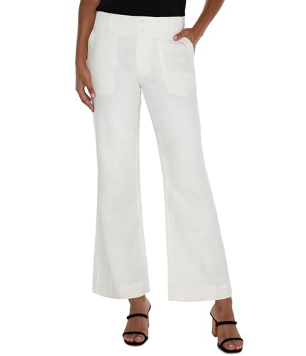 Liverpool Women's Hannah Flare Utility Detail Mid-Rise Lofty Soft Denim Jean 30