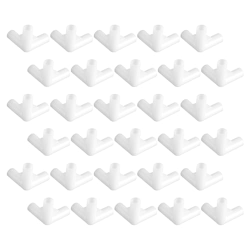 GAROZATION Connecteurs de Tente 3 Voies PP 9,5 Mm, 30 Pièces, Accessoires Légers et Résistants pour Auvent et Pavillon Jardin, Fixation Robuste pour Camping et Loisirs Plein Air