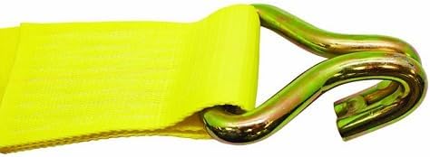 Crimp Supply 2046-30 4" Winch Strap With #619 J Hook - 30Ft - 1EA