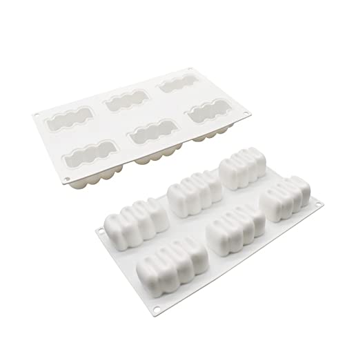 hahuha Yule Moule à bûches de Noël mignon en silicone pour gâteau de Noël Kit de pâtisserie française Moules à bonbons Lettres (#1219-2-A, taille unique)