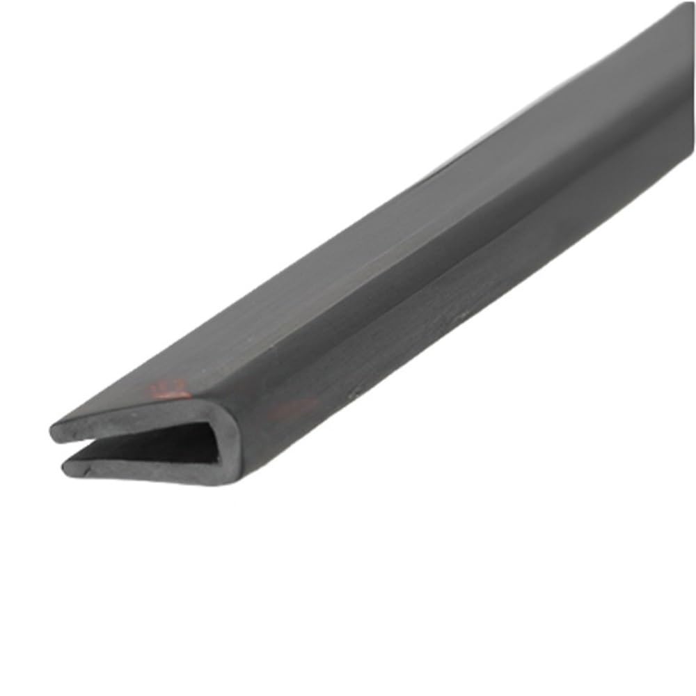 Loacea One Color U-Shaped Seal Strip Rubber Edge Trim Strip Black U Section Edging Sealing, Shield Enclosure Protector 1Pc(5Mm*10Mm*2Mm*5Meters)