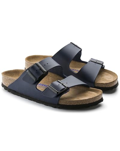 Image of Birkenstock Unisex Arizona Navy Birko-flor Sandals - 11-11.5 B(M) US Men