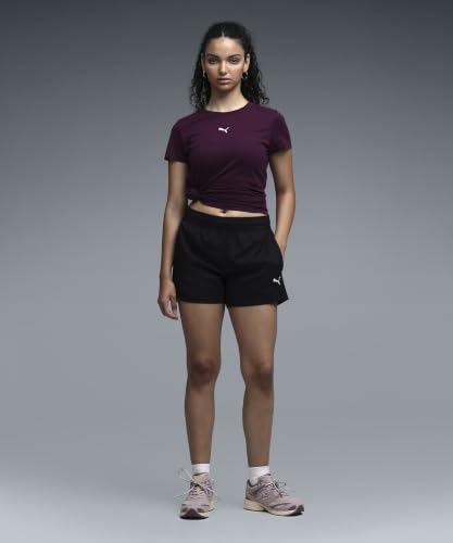 Image of Puma Women's Active Woven Workout Shorts | Lightweight Sweat Proof Polyester Training Shorts for Women | Moisture-Wicking Regular Fit Sportswear for Running, Gym & Daily Workouts