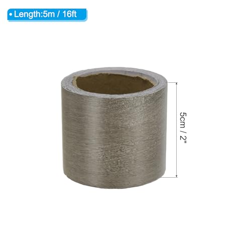 Image of PATIKIL Wood Grain Repair Tape 2in x16ft, Self Adhesive Realistic Textured Repair Tape Patch for Floor Door Table Cabinets Desk, Gray Oak
