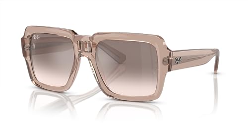 Ray-Ban RB4408 Magellan Sunglasses, Transparent Light Brown/Light Brown Mirrored Silver Gradient, 54 mm - image 2